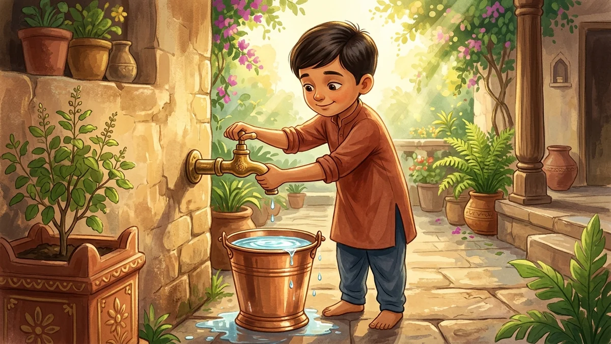 रात भर बहता नल और जल संरक्षण