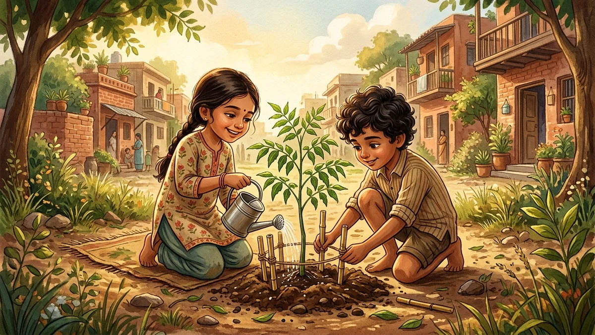 खाली मैदान का नन्हा पौधा