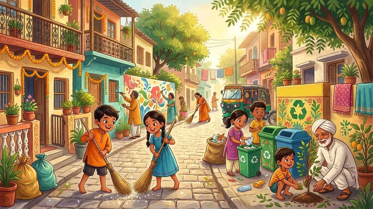 स्वच्छ मोहल्ले का संकल्प