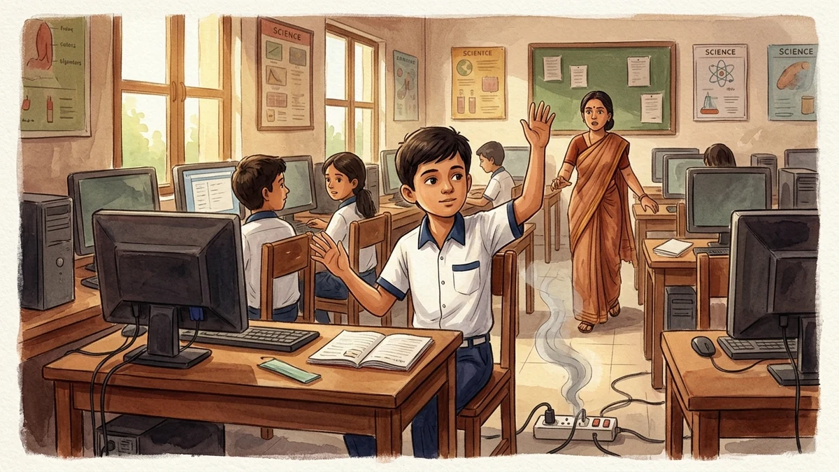 सबसे धीमी चेतावनी — सचित्र नैतिक बाल कहानी | बुद्धि व विवेक