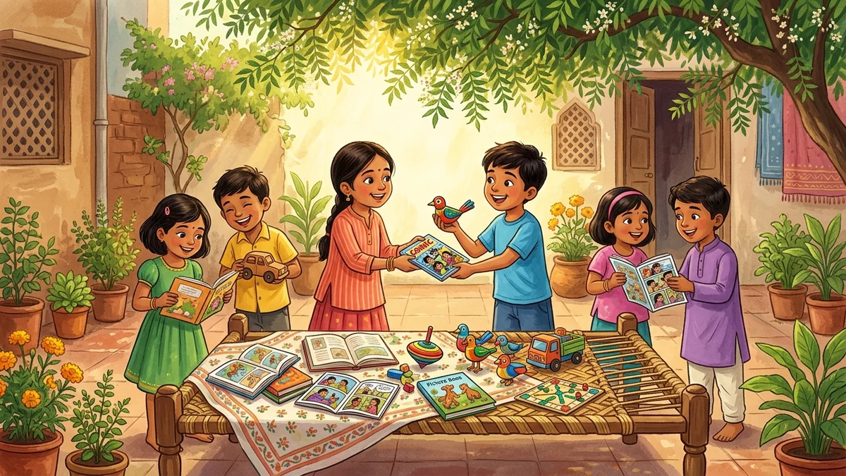 खरीदने से पहले अदला-बदली — सचित्र नैतिक बाल कहानी | मित्रता