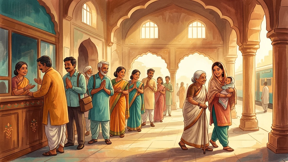 पीछे चलती कतार — सचित्र नैतिक बाल कहानी | समानता व समावेशन