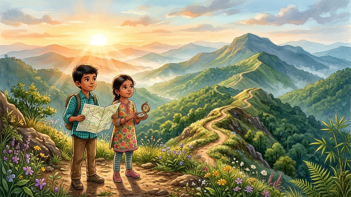 बिना शॉर्टकट वाला नक्शा — सचित्र नैतिक बाल कहानी | बुद्धि व विवेक